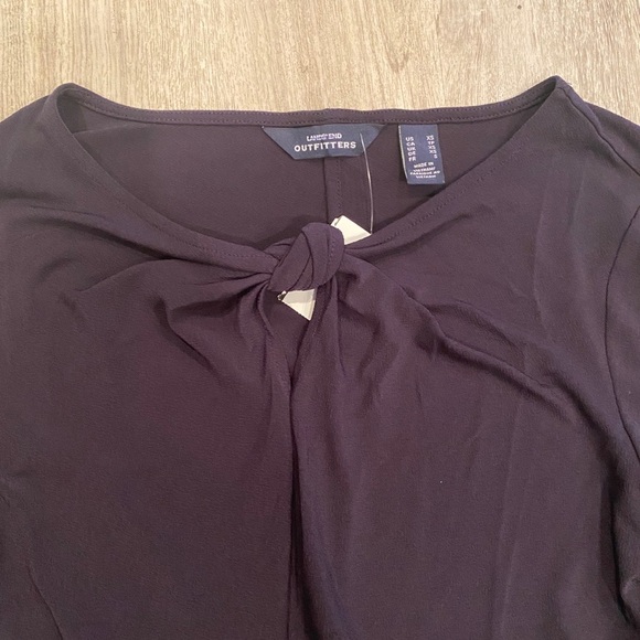 LAND’S END navy blue long sleeve women top/size XS - Picture 3 of 4